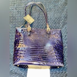 Brahman navy crock shoulder bag